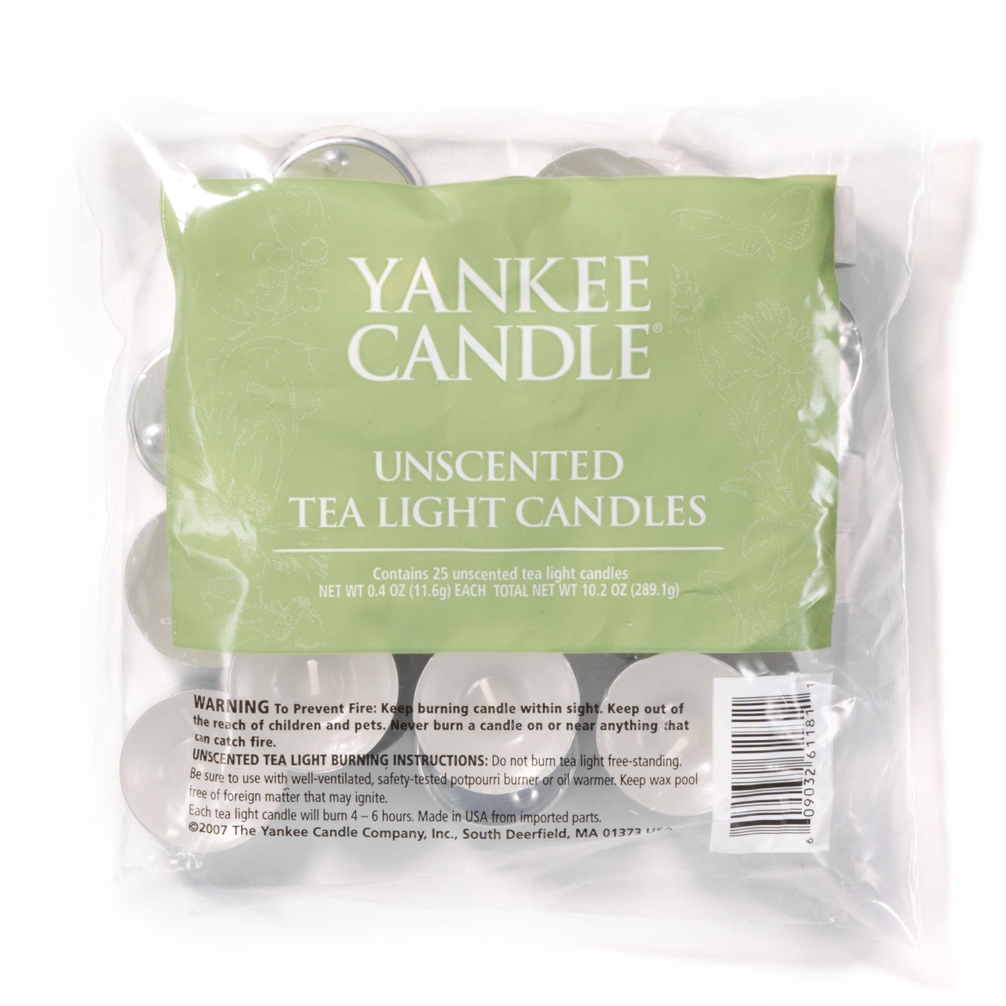 Unscented Tea Light Candles - Package of 25 Edit 7-0575